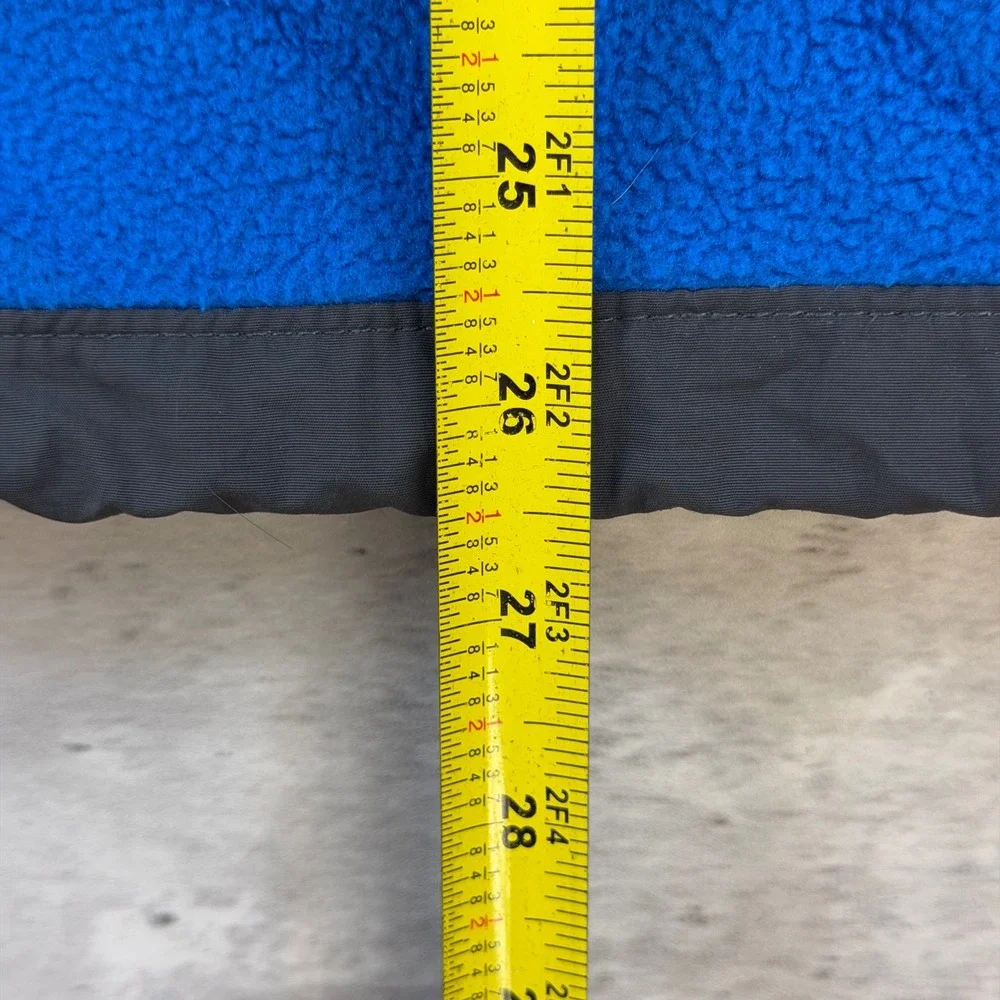 The North Face Denali 2 Hoodie Mens Medium Blue Gray Fleece Full Zip Jacket